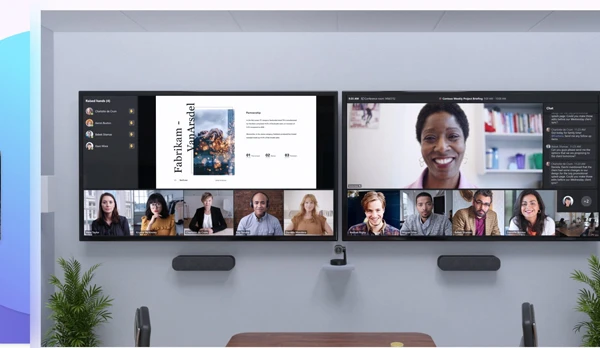 Microsoft Teams Rooms - Menschen am hybriden Arbeitsplatz miteinander verbinden