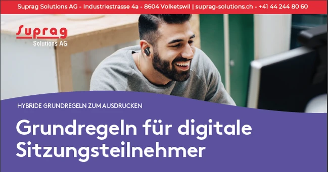 Grundregeln für digital Sitzungsteilnehmer und Gastgeber